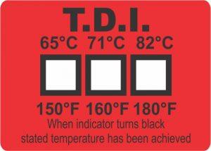 TDI Level 3 opvaskestrips 65°/71°/82°C - 1000 stk/rl.